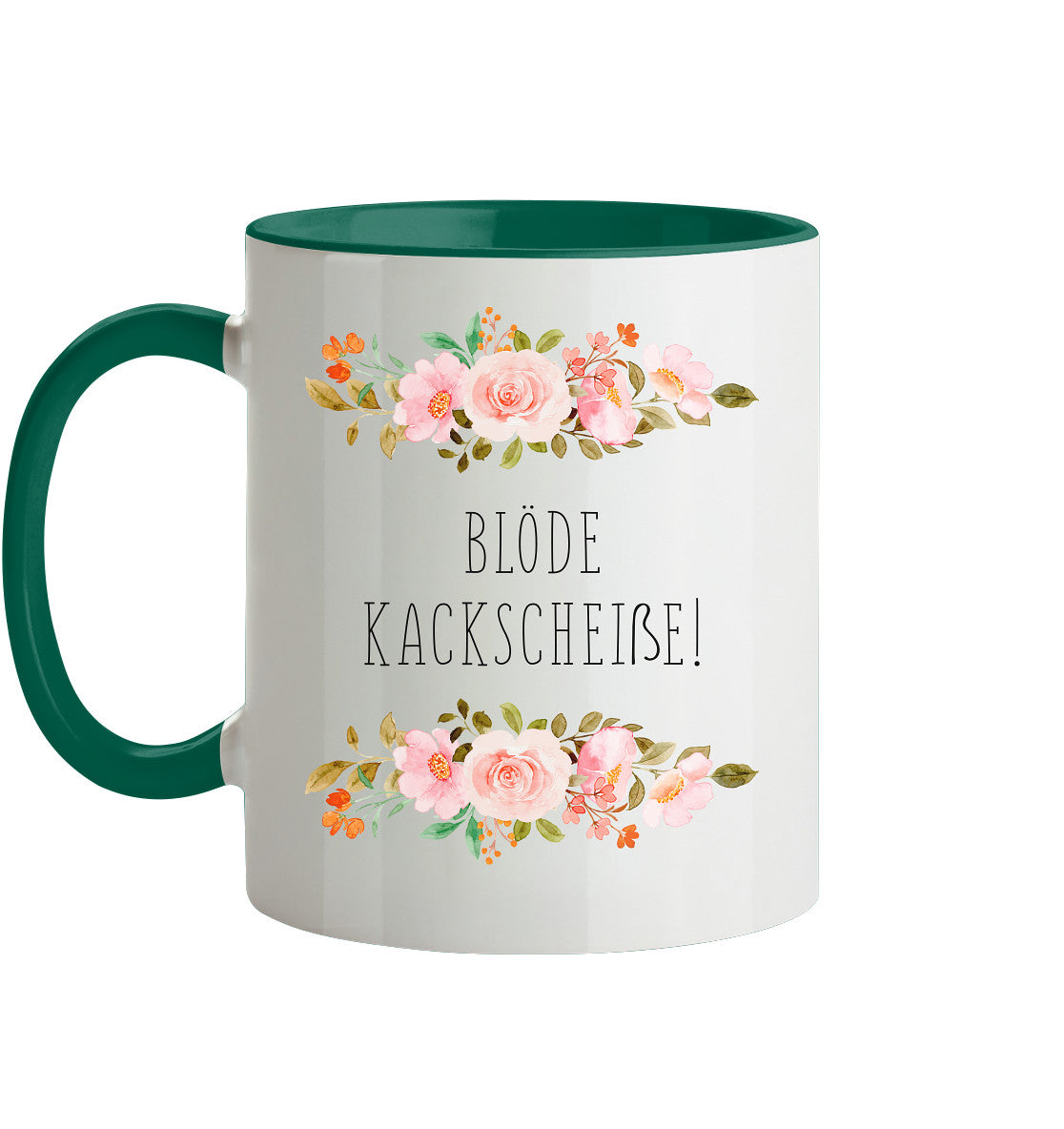 Blöde Kackscheiße - Tasse zweifarbig