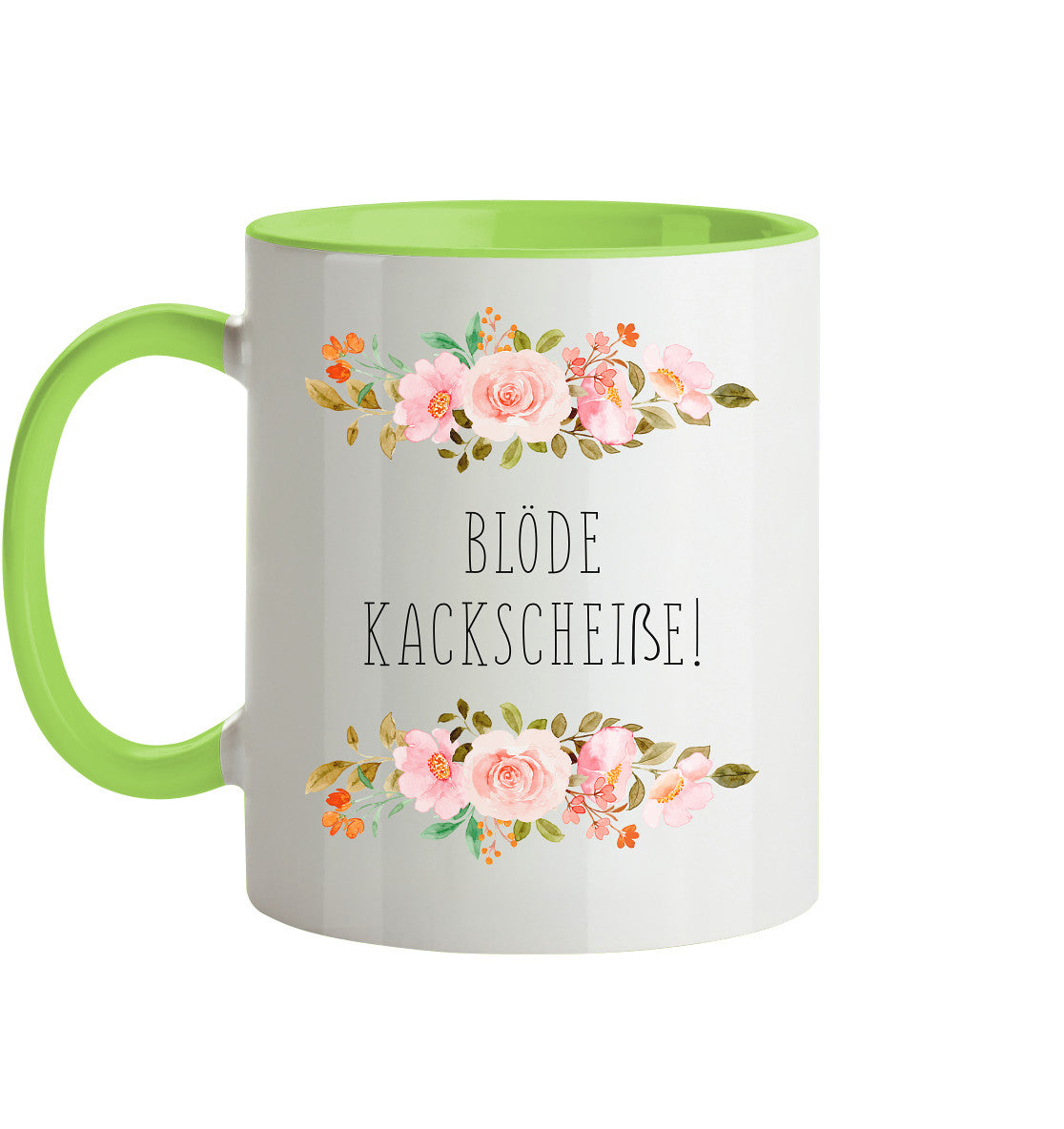 Blöde Kackscheiße - Tasse zweifarbig