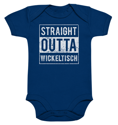 Straight outta Wickeltisch / Druck weiß Baby Bodysuite - Baufun Shop