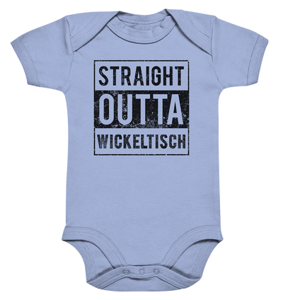 Straight outta Wickeltisch / Druck schwarz Baby Bodysuite - Baufun Shop
