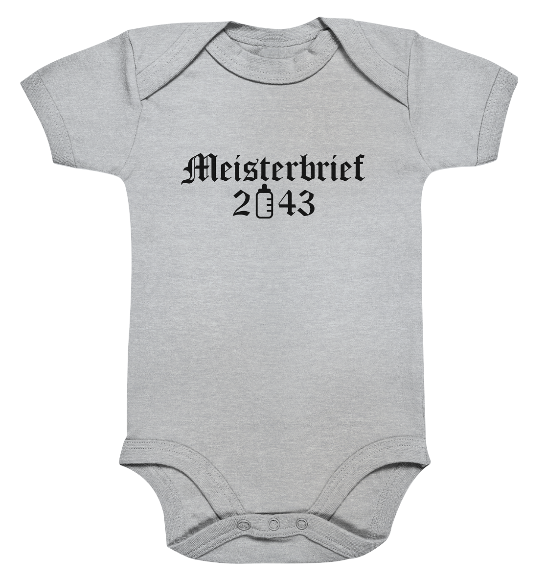 Meisterbrief 2043 / Druck schwarz Baby Bodysuite - Baufun Shop