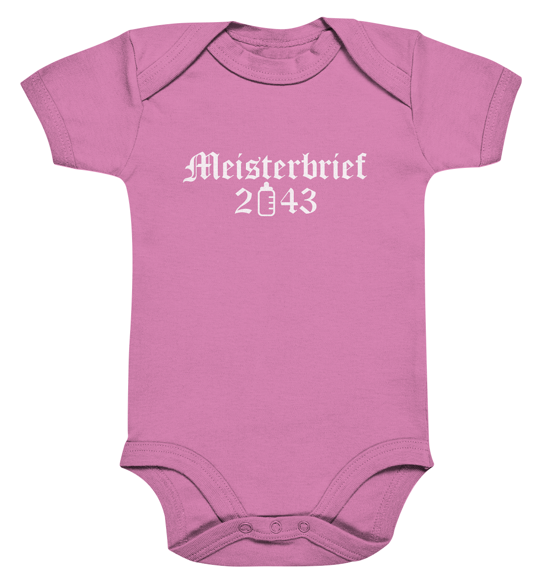 Meisterbrief 2043 / Druck weiß Baby Bodysuite - Baufun Shop