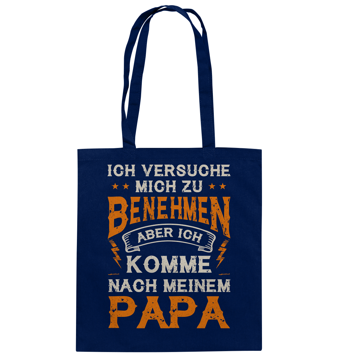 Ich versuche mich zu benehmen-Baumwolltasche - Baufun Shop