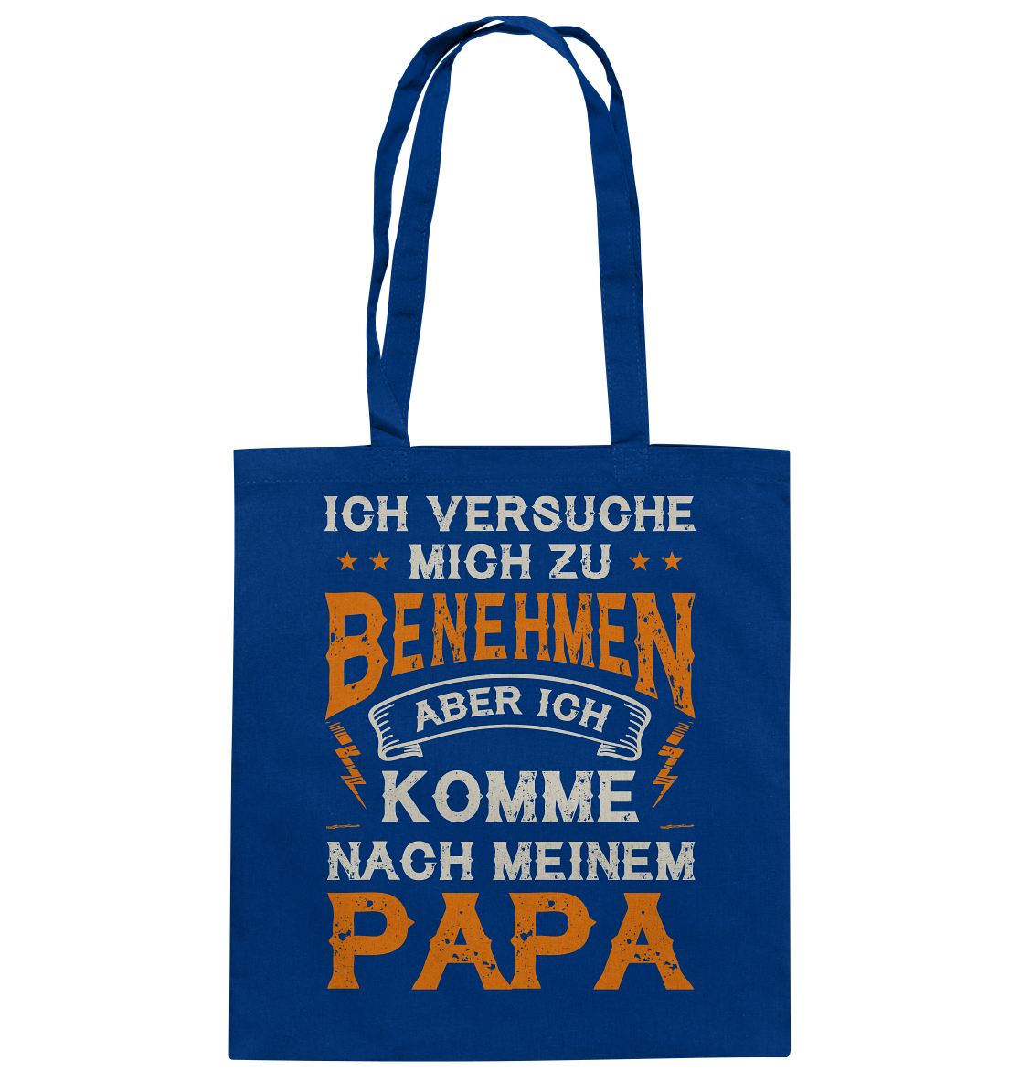 Ich versuche mich zu benehmen-Baumwolltasche - Baufun Shop