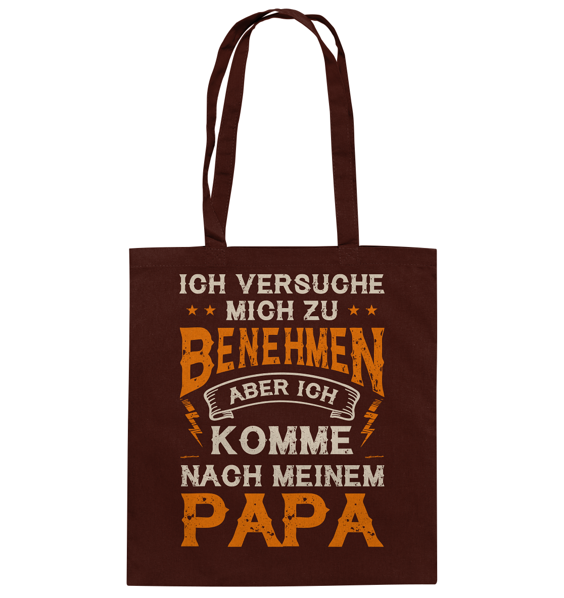 Ich versuche mich zu benehmen-Baumwolltasche - Baufun Shop