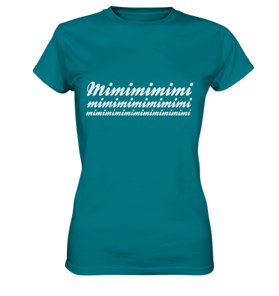 Mimimimimimimimimi / Druck weiß / Frauen Ladies Premium Shirt - Baufun Shop
