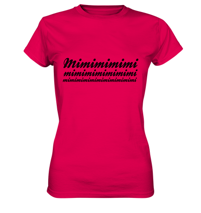 Mimimimimimimimimi / Druck schwarz / Frauen Ladies Premium Shirt - Baufun Shop
