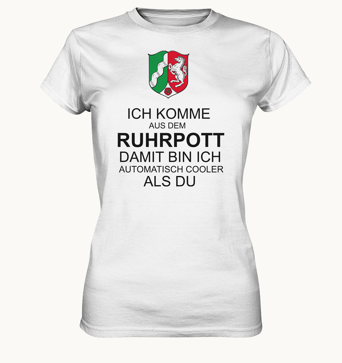 Ich komme aus dem Ruhrpott damit bin ich automatisch cooler als du - Ladies Premium Shirt - Baufun Shop