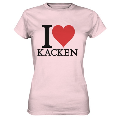 I love kacken Ladies Premium Shirt - Baufun Shop