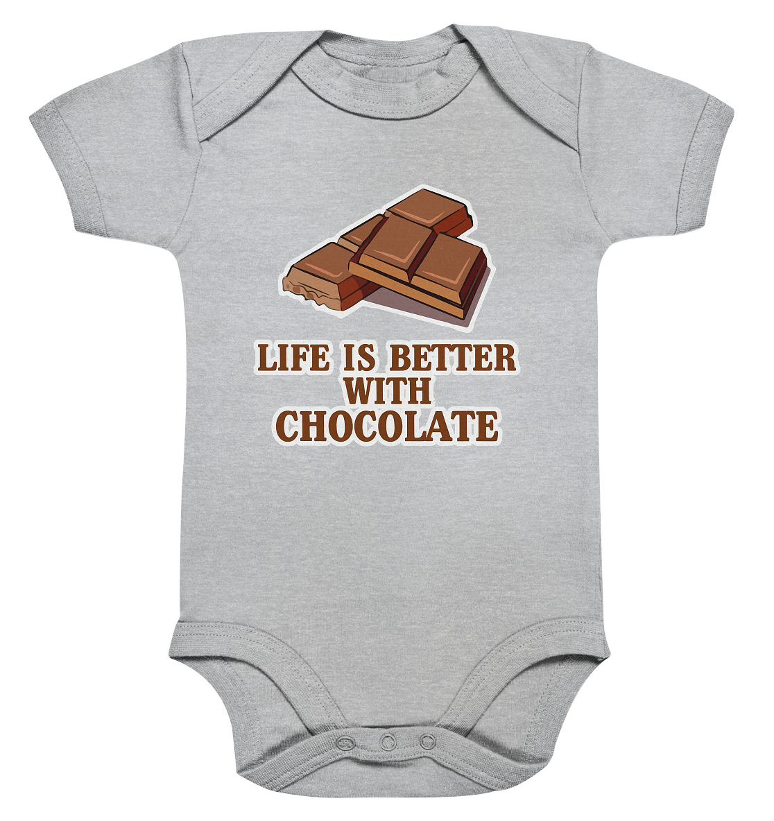 Life is better with chocolate - Organic Baby Bodysuite