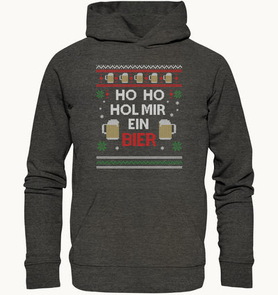 Ho Ho Hol mir ein Bier - Hoodie - Organic   Hoodie