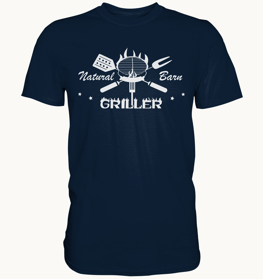 Natural Born Griller - Lustiges Shirt zum Grillen & BBQ - Baufun Shop