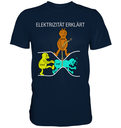 Elektrizität erklärt - Premium Shirt