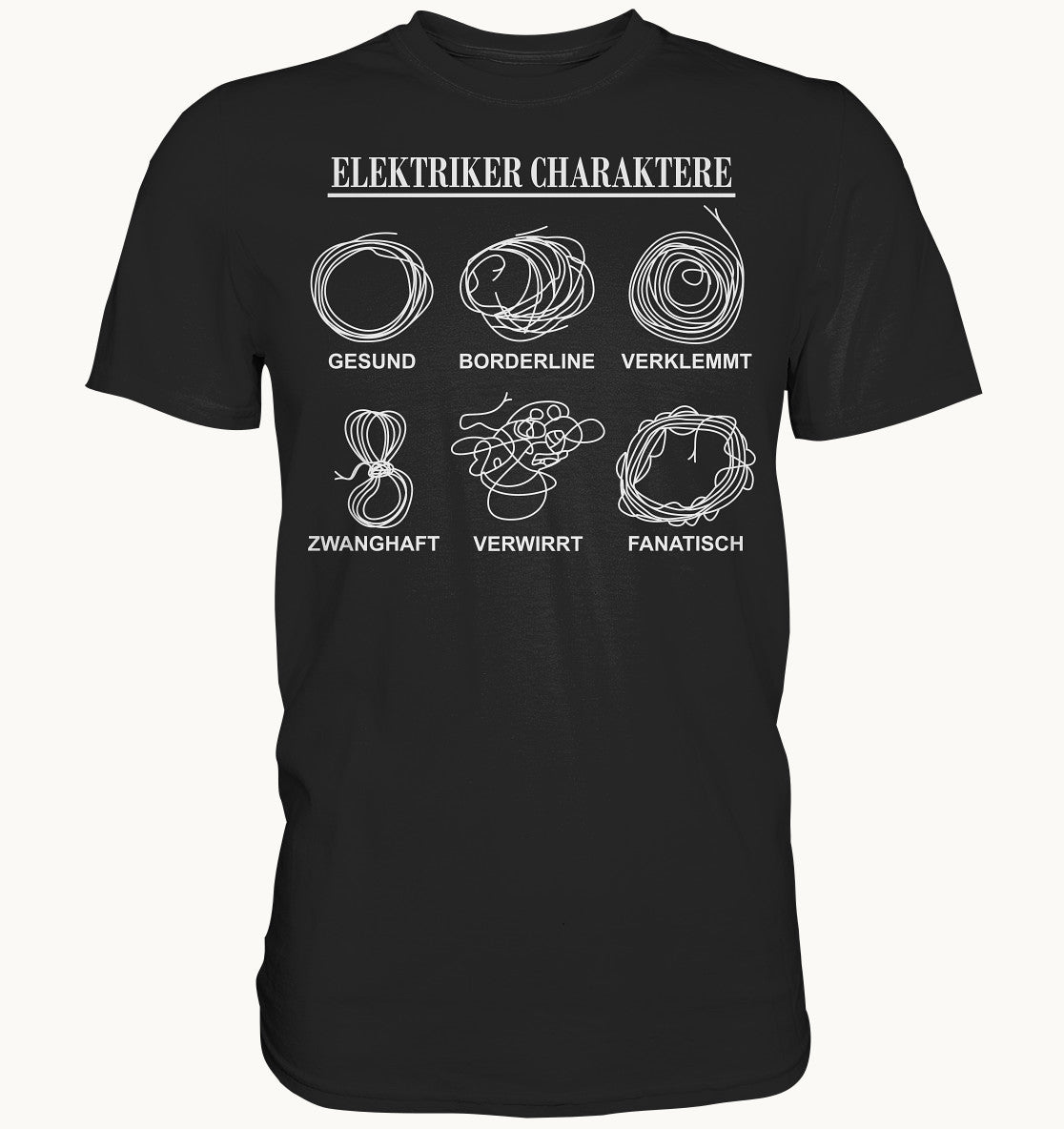 Elektriker Charaktere - Premium Shirt