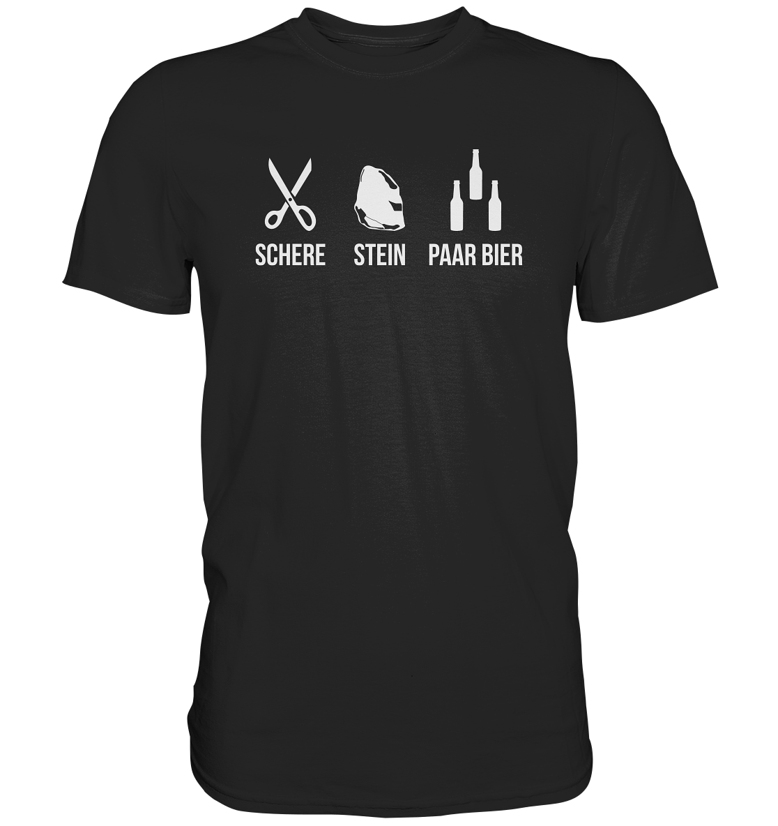 Schere, Stein, Paar Bier - Premium Shirt