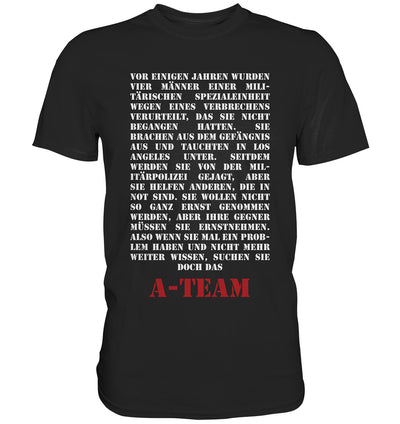 A-Team Theme - Premium Shirt