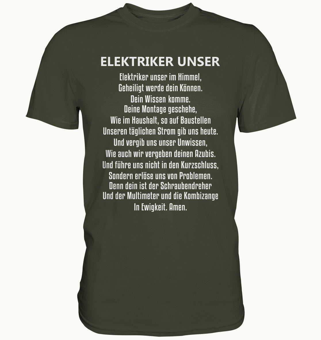 Elektriker Unser - Premium Shirt