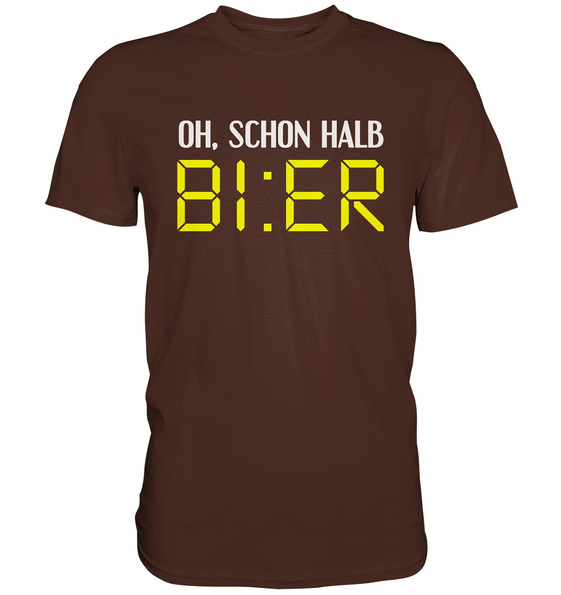 Schon halb Bier - Premium Shirt