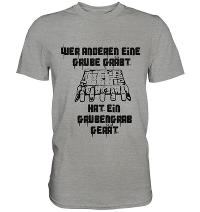 Grubengrabgerät / Druck schwarz / Männer  Premium Shirt - Baufun Shop