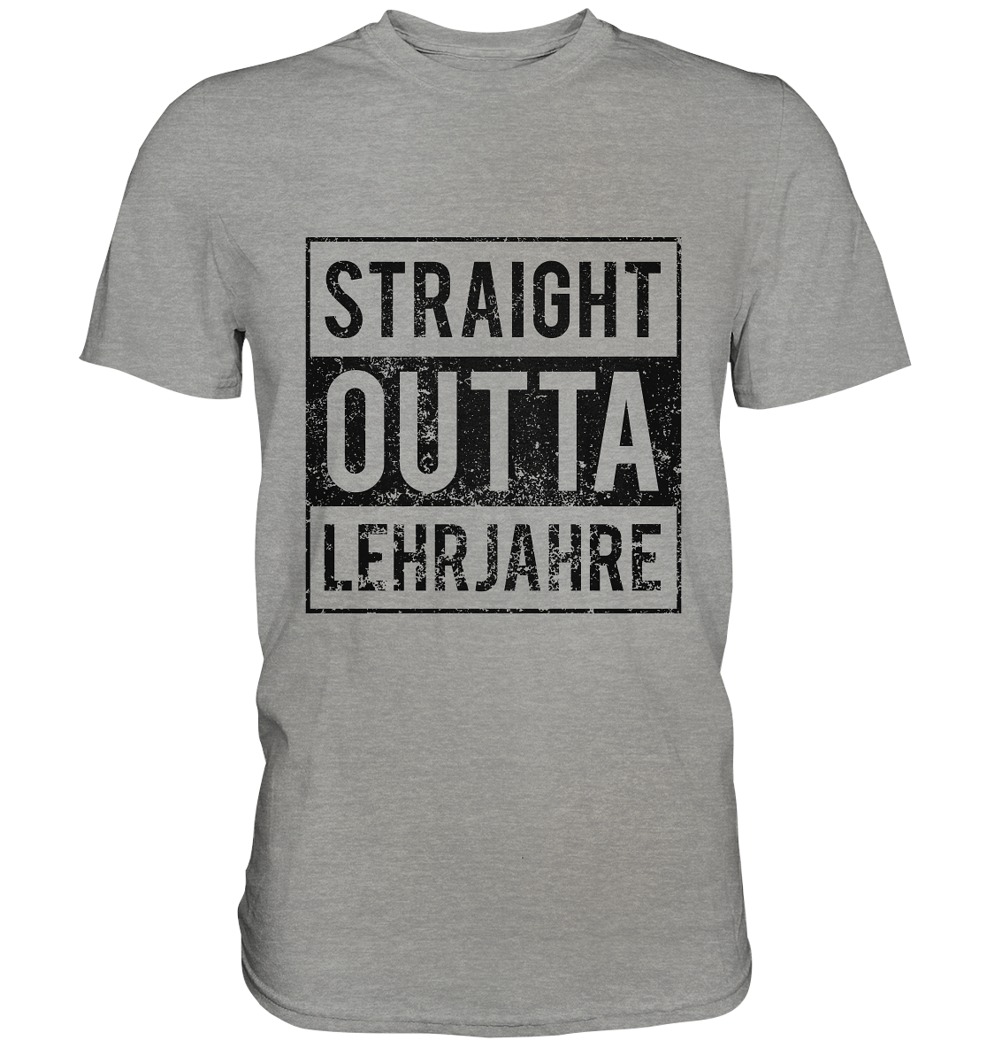 Straight outta Lehrjahre / Druck schwarz / Männer Premium Shirt - Baufun Shop