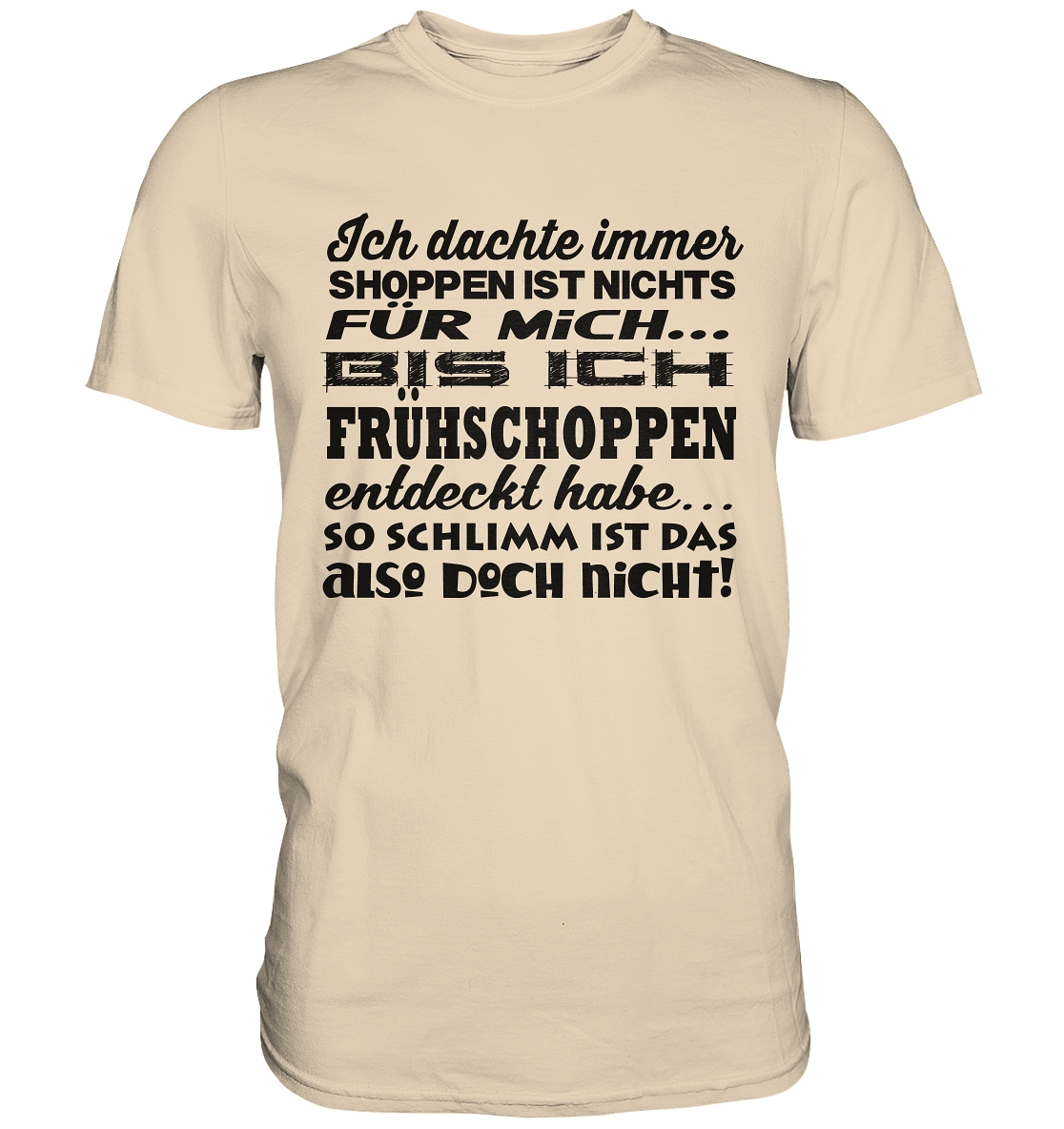Frühschoppen / Druck schwarz / Männer Premium Shirt - Baufun Shop