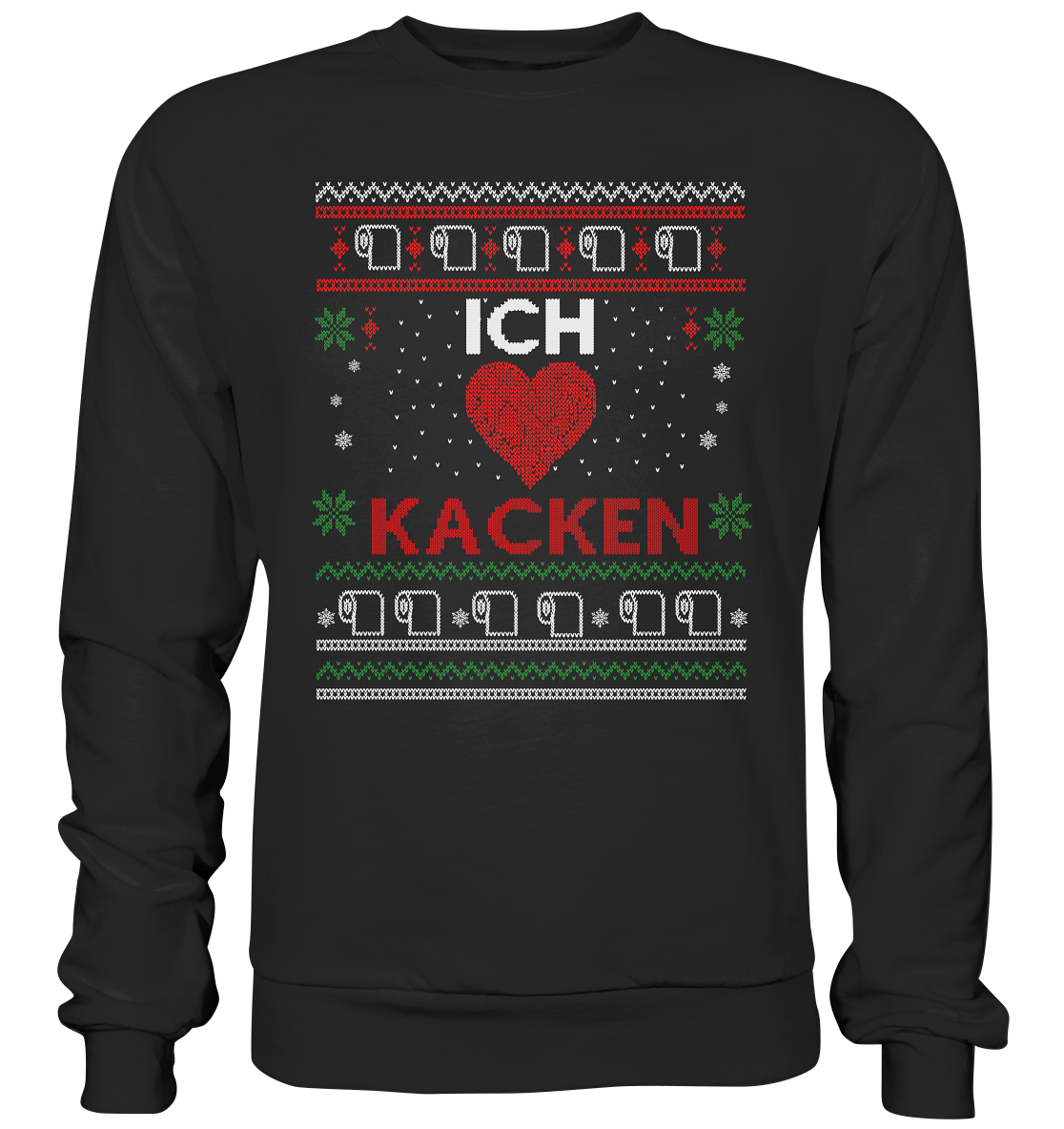 Ugly Sweater - I love kacken - Premium Sweatshirt