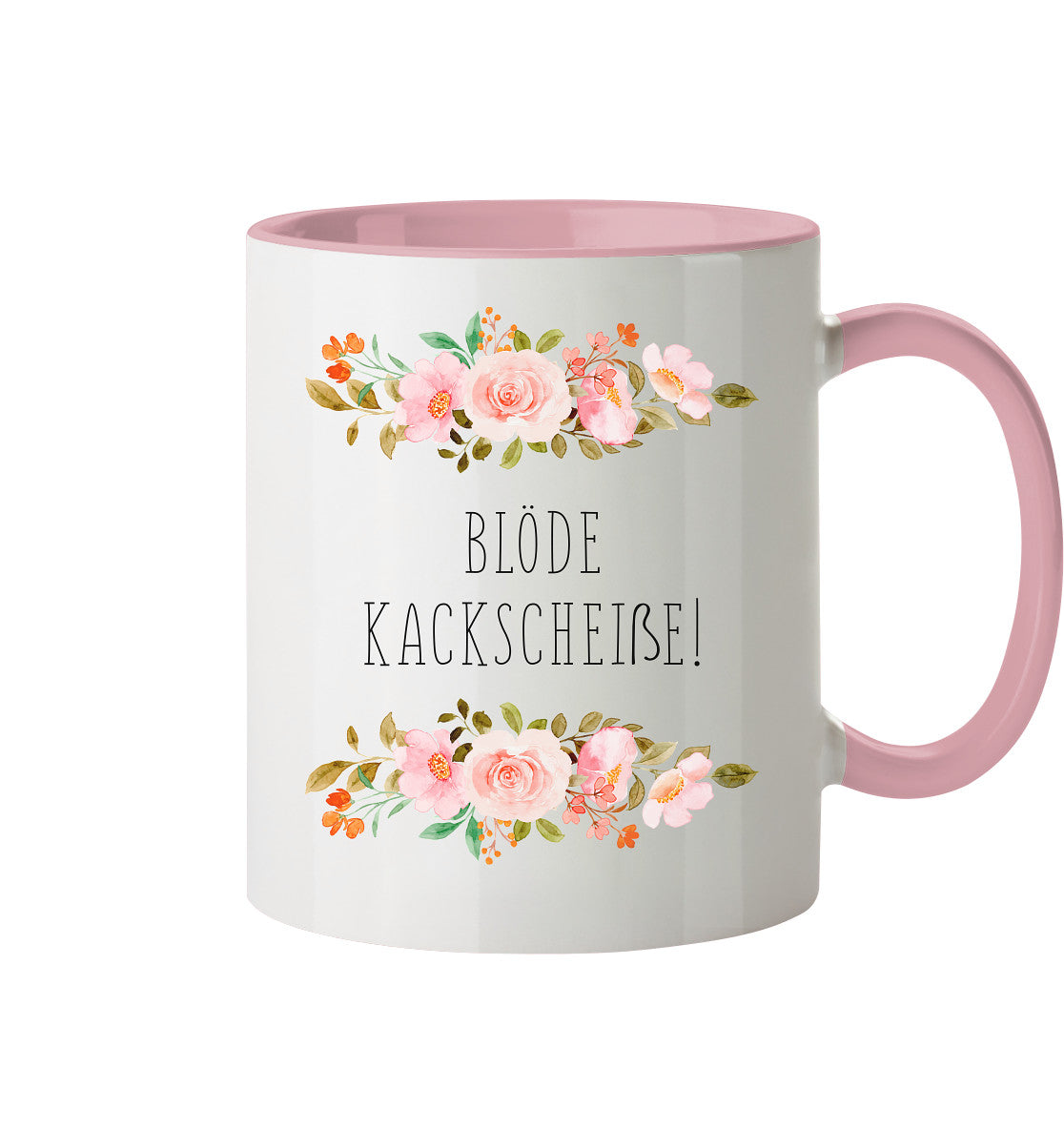 Blöde Kackscheiße - Tasse zweifarbig